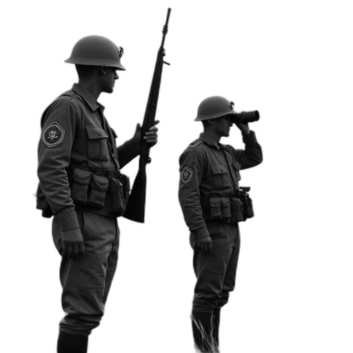 weapon, staff, jacket, sword, concept art, 3d render, photorealistic, black transparent PNG cut-out