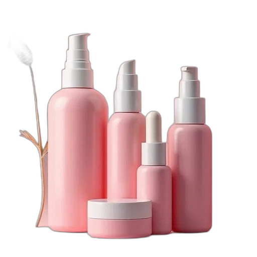 bottle, 3d render, pastel, global, cosmetic, packaging, market, expected transparent PNG cut-out
