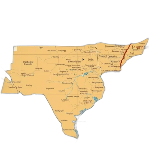 map, showing, location, tennessee transparent PNG cut-out
