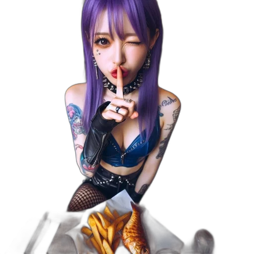 robot, jewelry, shoes, weapon, cyberpunk, photorealistic, anime, fantasy art transparent PNG cut-out