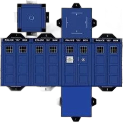robot, furniture, concept art, 3d render, pixel art, outer space, blue, paper transparent PNG cut-out