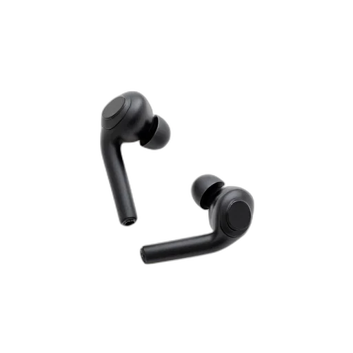 jewelry, pair, black, wireless, earbuds, charging, cable, displayed transparent PNG cut-out