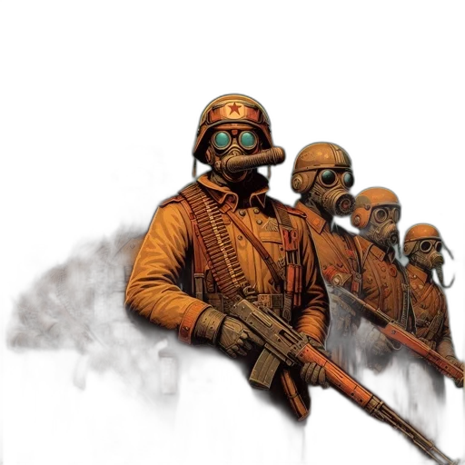 weapon, mask, concept art, comic book art, pixel art, fantasy art, fog, fire transparent PNG cut-out