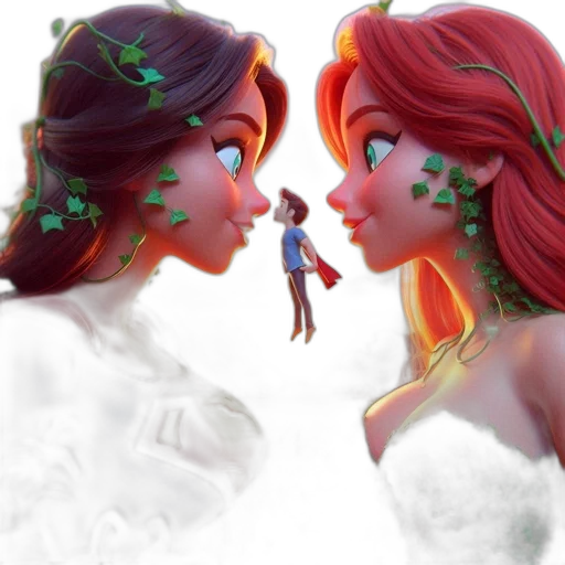 concept art, fantasy art, 3d render, photorealistic, underwater, snow, forest, fire transparent PNG cut-out