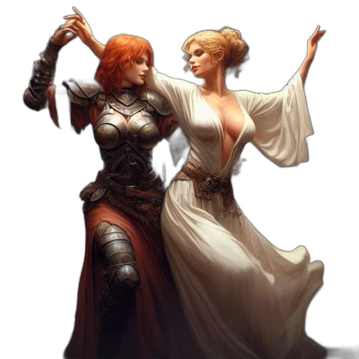 sword, dress, concept art, fantasy art, comic book art, pixel art, fire, golden transparent PNG cut-out