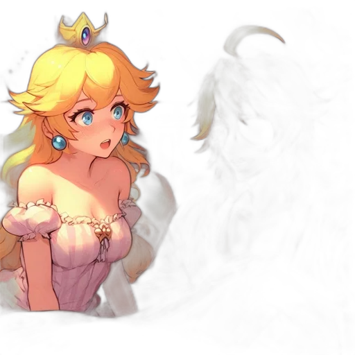 crown, dress, concept art, pixel art, fantasy art, 3d render, snow, fire transparent PNG cut-out