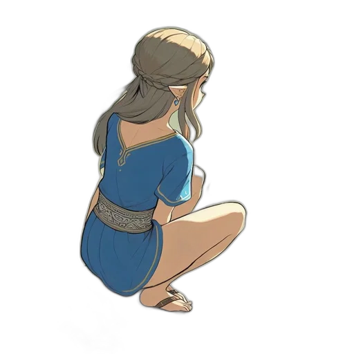 dress, jewelry, crown, staff, concept art, pixel art, fantasy art, cartoon transparent PNG cut-out