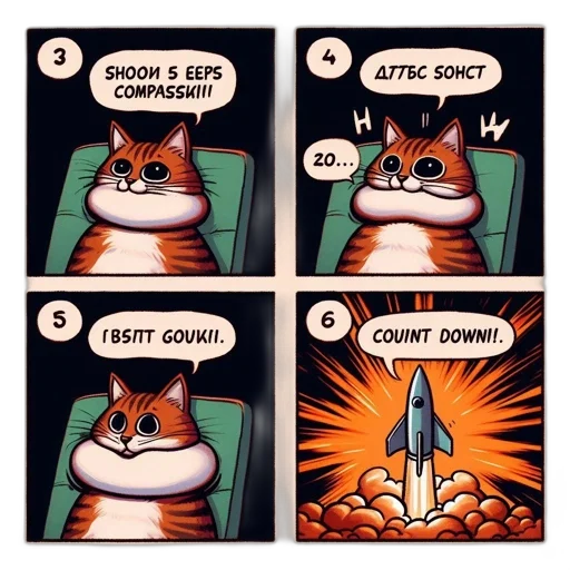 weapon, robot, crown, comic book art, concept art, fire, cat, counts transparent PNG cut-out