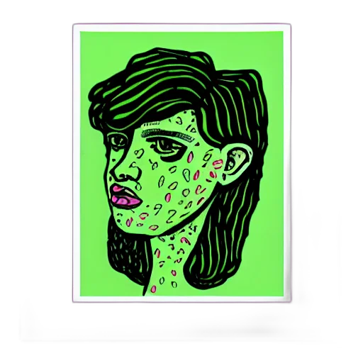 face, mask, hair, creature transparent PNG cut-out
