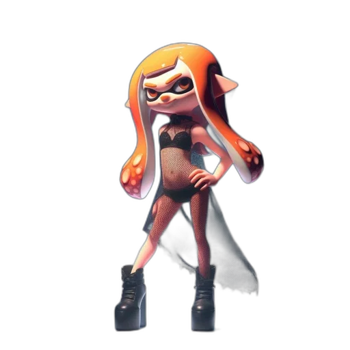 dress, weapon, staff, animal, concept art, 3d render, pixel art, cartoon transparent PNG cut-out