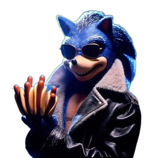 mask, jacket, animal, creature, 3d render, concept art, blue, anthropomorphic transparent PNG cut-out