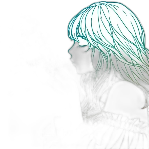 dress, face, mask, hair, photorealistic, anime, concept art, fantasy art transparent PNG cut-out