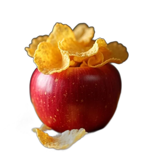 crown, food, flower, jewelry, photorealistic, 3d render, concept art, bag transparent PNG cut-out
