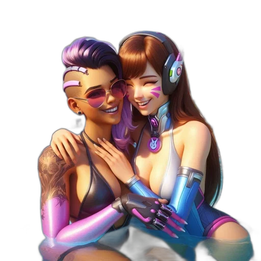 cyberpunk, concept art, fantasy art, vaporwave, neon lights, outer space, pastel, neon transparent PNG cut-out