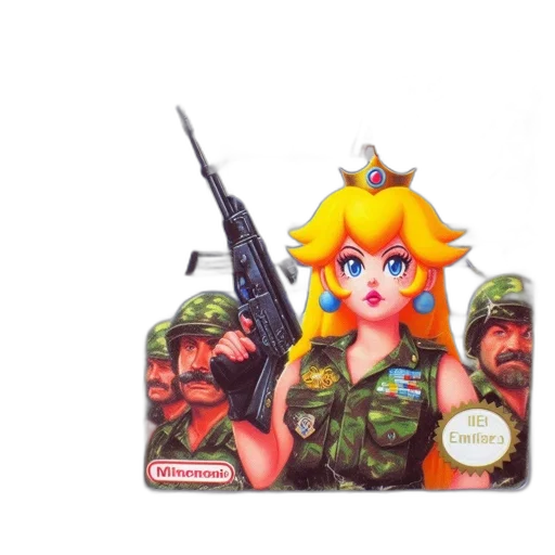 weapon, pixel art, concept art, vaporwave, comical, reimagining, featuring, princess transparent PNG cut-out