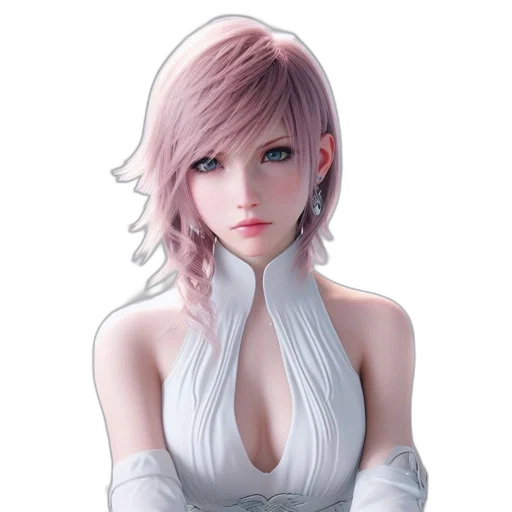 face, dress, jewelry, fantasy art, concept art, photorealistic, 3d render, pastel transparent PNG cut-out