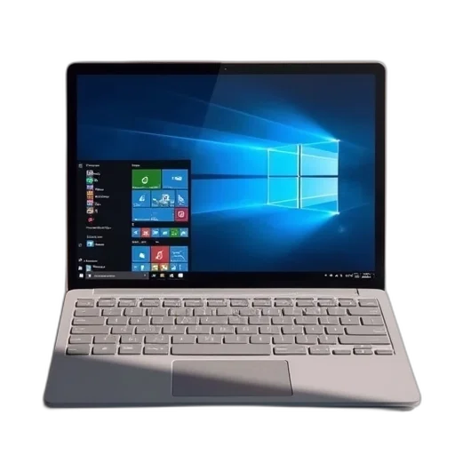 3d render, surface, book, computer transparent PNG cut-out
