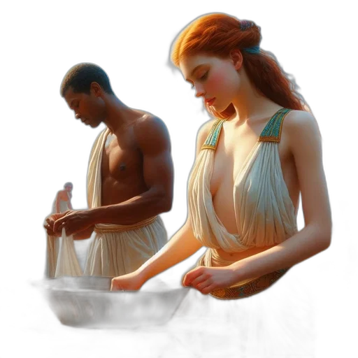 jewelry, concept art, photorealistic, oil painting, fantasy art, underwater, fire, forest transparent PNG cut-out