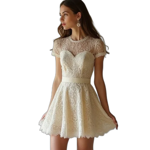 dress, monochrome, woman, summer transparent PNG cut-out