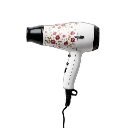 staff, weapon, hair, umbrella, photorealistic, white, dryer, floral transparent PNG cut-out