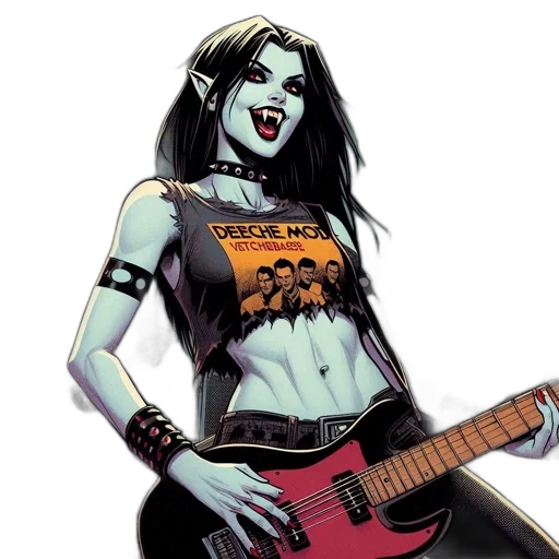 comic book art, concept art, cartoon, pixel art, vampire, woman, leading, death transparent PNG cut-out
