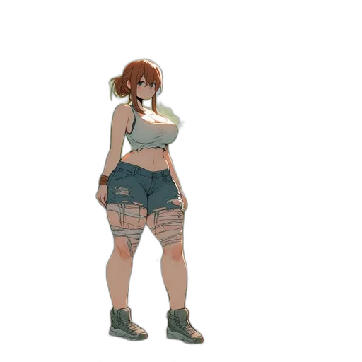 dress, robot, jacket, concept art, 3d render, pixel art, anime, earth tones transparent PNG cut-out