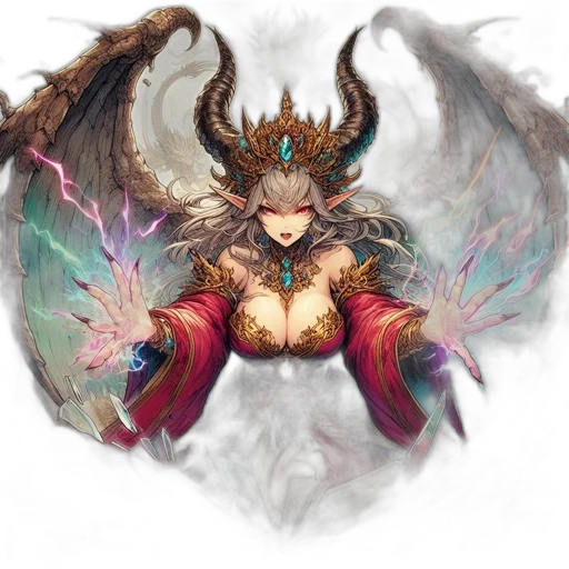 dragon, staff, weapon, fantasy art, concept art, pixel art, anime, dark transparent PNG cut-out