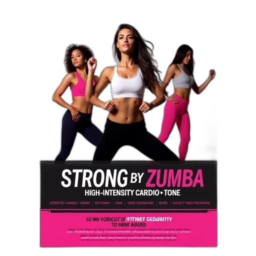 second, image, promotional, poster, fitness, program, called, strong transparent PNG cut-out