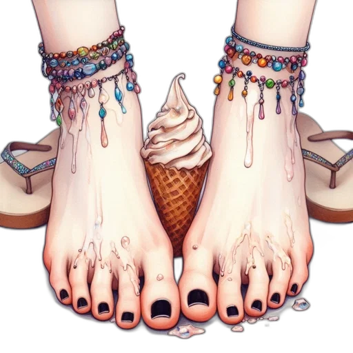 shoes, jewelry, fantasy art, photorealistic, watercolor, concept art, pastel, colorful transparent PNG cut-out