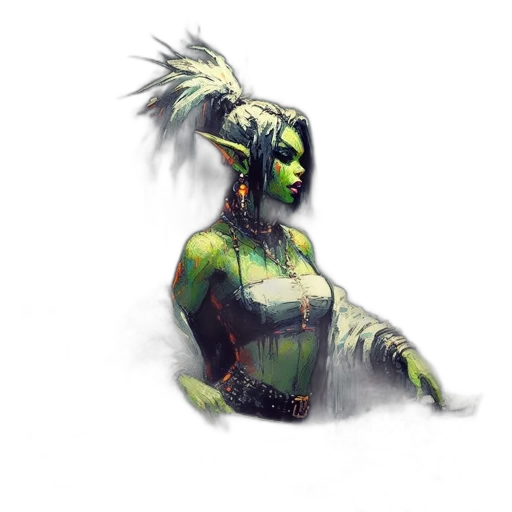 mask, creature, face, staff, concept art, fantasy art, cyberpunk, comic book art transparent PNG cut-out