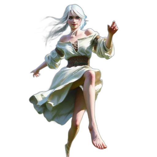 dress, staff, concept art, fantasy art, 3d render, pixel art, pastel, blue transparent PNG cut-out