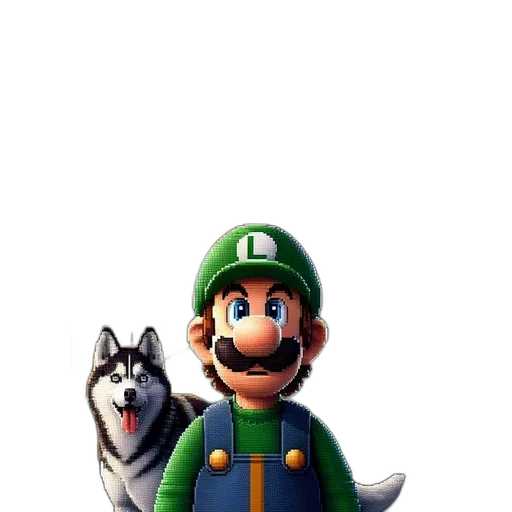 animal, creature, hat, staff, concept art, 3d render, pixel art, fantasy art transparent PNG cut-out