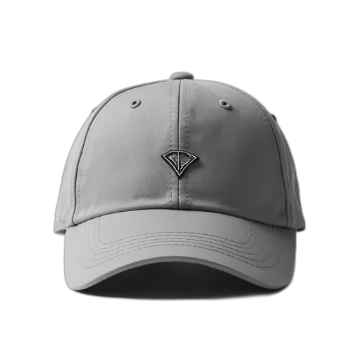 hat, crown, jewelry, 3d render, plain, grey, baseball, cap transparent PNG cut-out