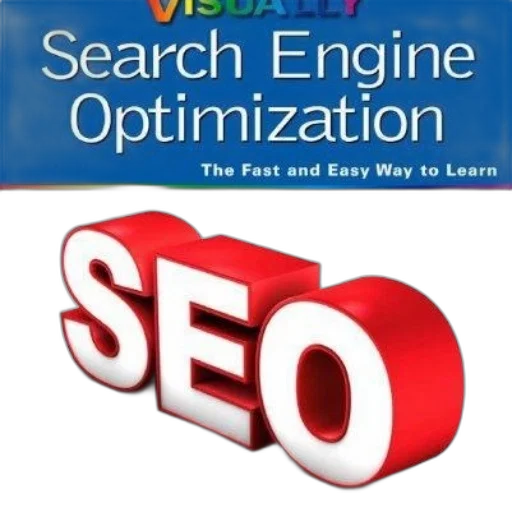 book, cover, titled, visually, search, engine, optimization, fast transparent PNG cut-out