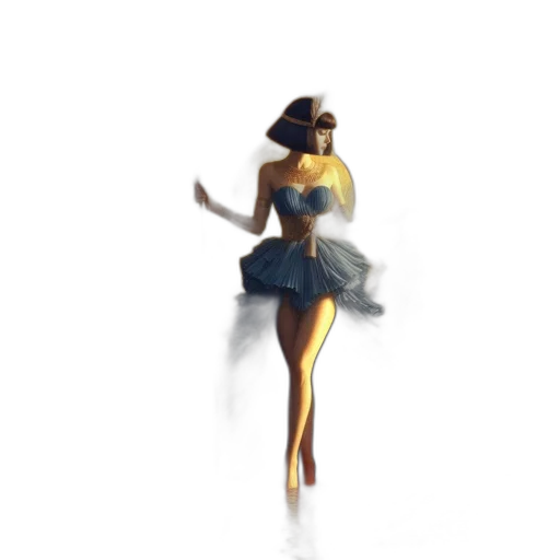 dress, hat, crown, robot, concept art, 3d render, pixel art, fantasy art transparent PNG cut-out