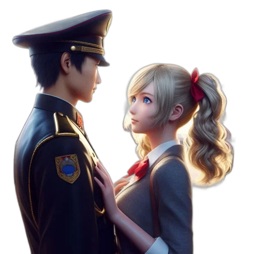 staff, crown, weapon, dress, anime, concept art, photorealistic, 3d render transparent PNG cut-out