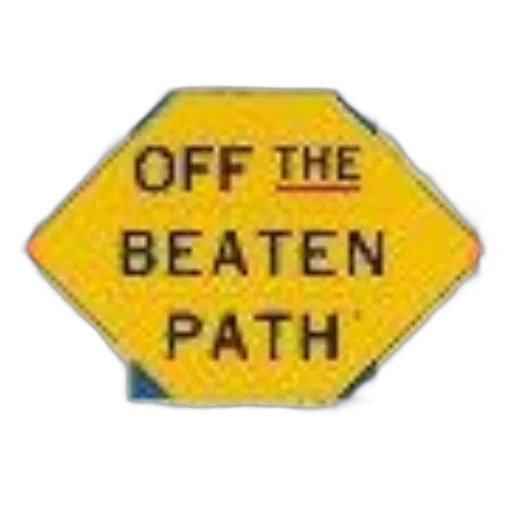 alabama, off, beaten, path, book, cover, yellow, diamond-shaped transparent PNG cut-out