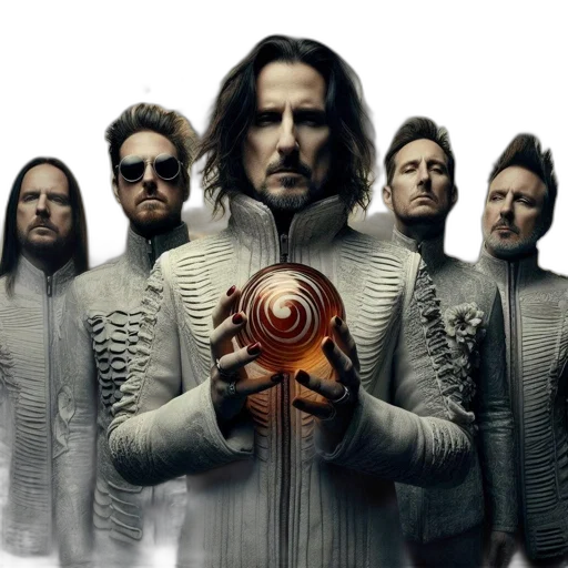 hair, jacket, five, men, futuristic, white, jackets, hold transparent PNG cut-out