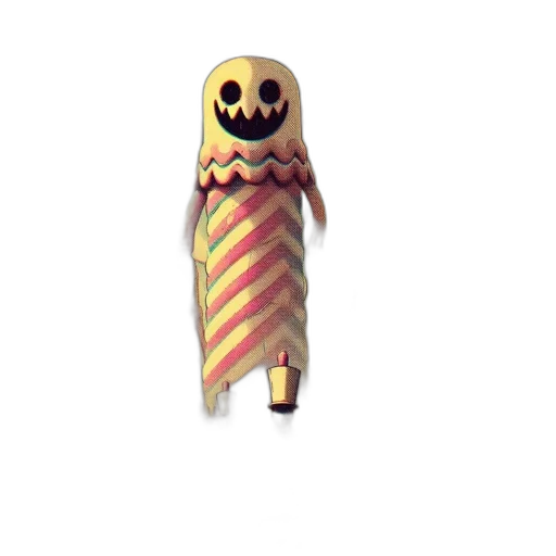 creature, dress, food, staff, pixel art, 3d render, concept art, vaporwave transparent PNG cut-out