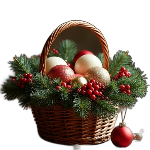 3d render, photorealistic, image, christmas transparent PNG cut-out