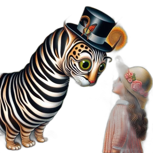 animal, mask, creature, hat, concept art, photorealistic, forest, illustration transparent PNG cut-out