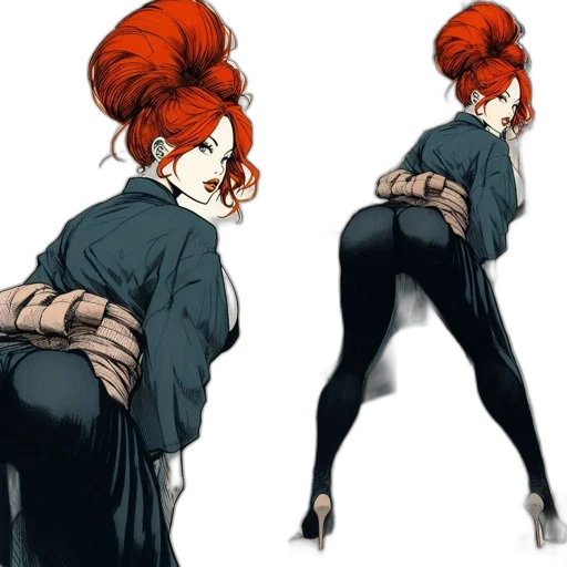jacket, dress, staff, concept art, comic book art, cartoon, anime, dark transparent PNG cut-out