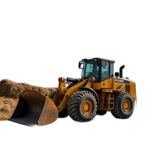 furniture, animal, weapon, shoes, photorealistic, 3d render, yellow, bulldozer transparent PNG cut-out