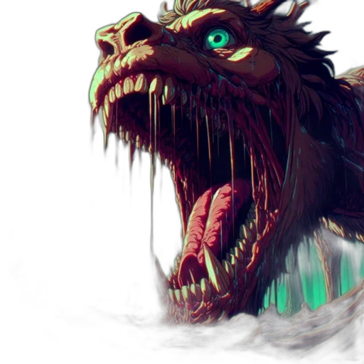 dragon, creature, mask, animal, fantasy art, concept art, photorealistic, comic book art transparent PNG cut-out