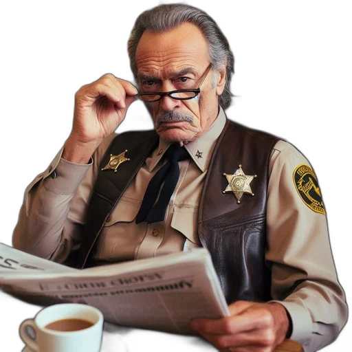 staff, jacket, weapon, face, concept art, comic book art, photorealistic, elderly transparent PNG cut-out