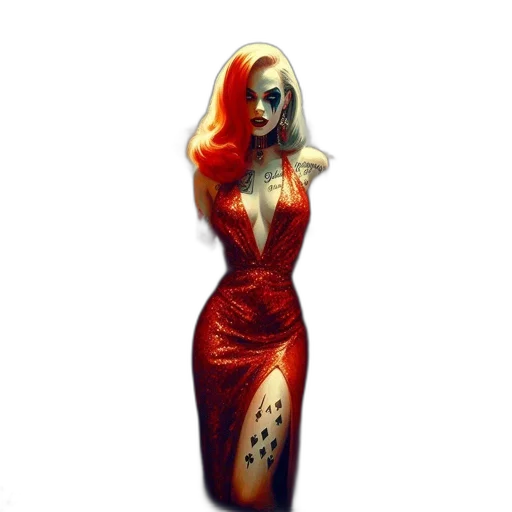 dress, jewelry, concept art, fantasy art, comic book art, pixel art, red, golden transparent PNG cut-out