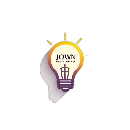 crown, white, background, stylized, logo, featuring, light, bulb transparent PNG cut-out