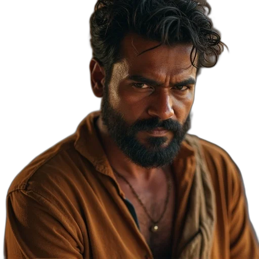 oil painting, actor, siv, vijay transparent PNG cut-out