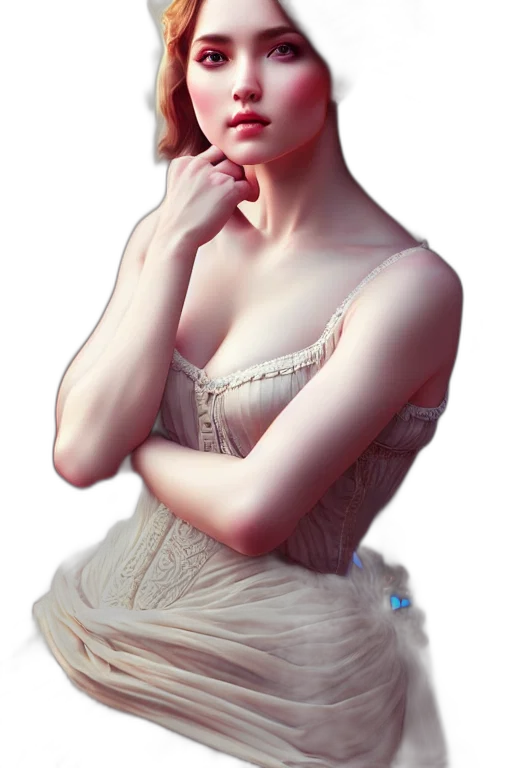 dress, face, jewelry, crown transparent PNG cut-out