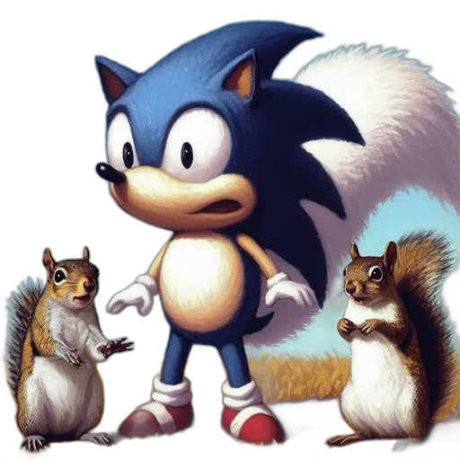 animal, concept art, pixel art, comic book art, 3d render, blue, anthropomorphic, hedgehog transparent PNG cut-out
